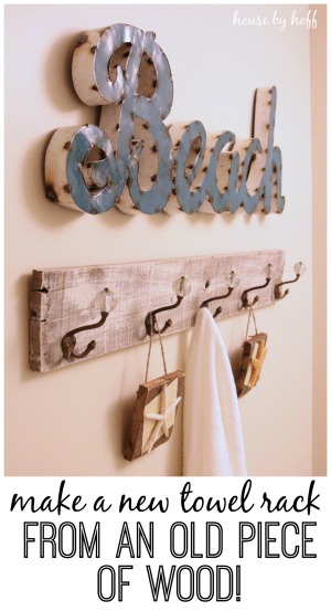 Transform Wooden Pallets Into The Perfect Towel Holder For Your Bathroom