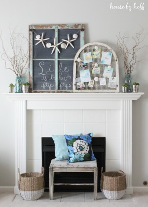 How to Decorate a Mantel All Year Using the Same Basic Pieces - House ...