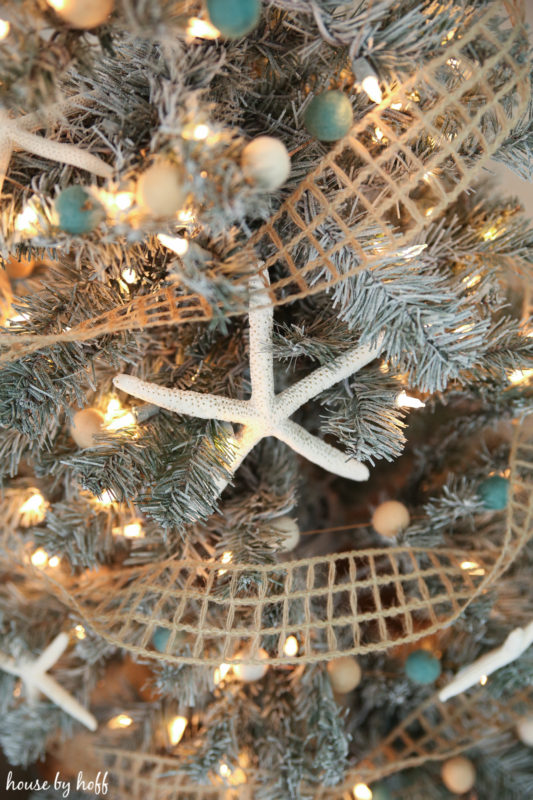 DIY Flocked Christmas Tree - House by Hoff