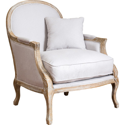 French Country Accent Chairs For All Budgets House By Hoff   MacArthurWeatheredOakArmChair 