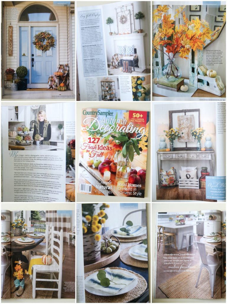 Our Home Featured in Country Sampler Autumn Decorating Issue - House by ...
