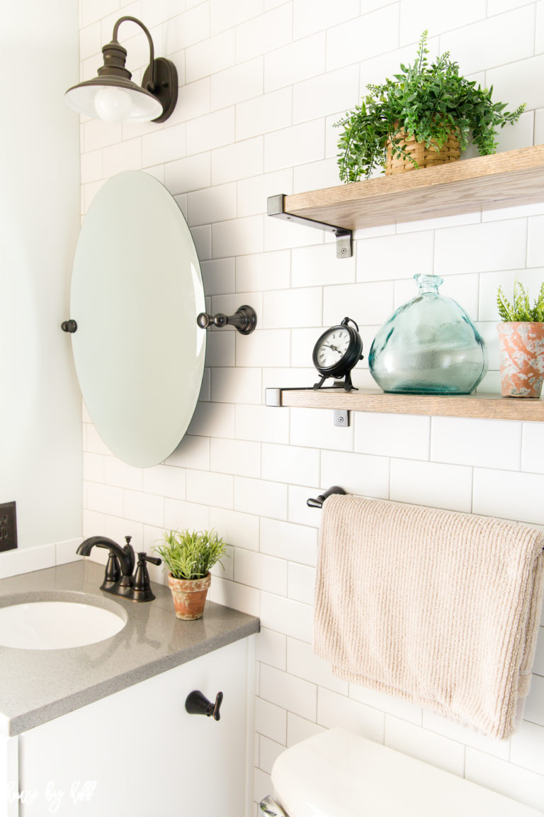 How to Make a Small Bathroom Look Larger: My Parents' Bathroom Makeover ...