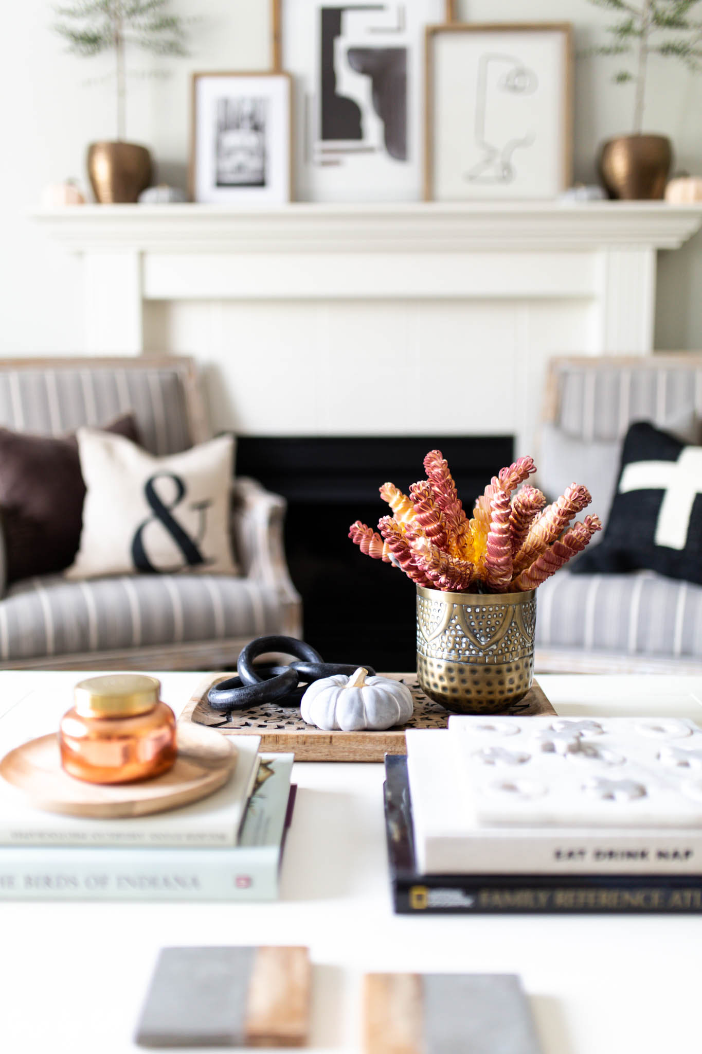 Fall Living Room Decor - Clean and Scentsible